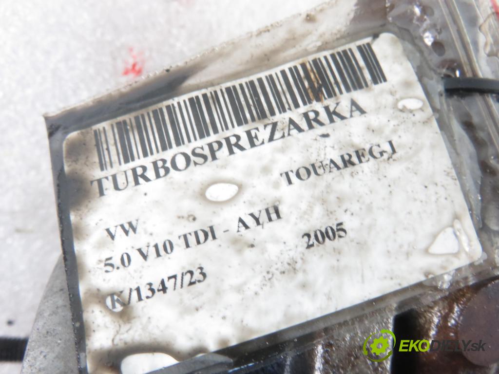 VW TOUAREG (7LA, 7L6, 7L7) SUV 2005 230,00 5.0 V10 TDI PD 313 - AYH 4921,00 RYCHLONABÍJEČKA: 07Z145874H (Turbodúchadla (kompletní))
