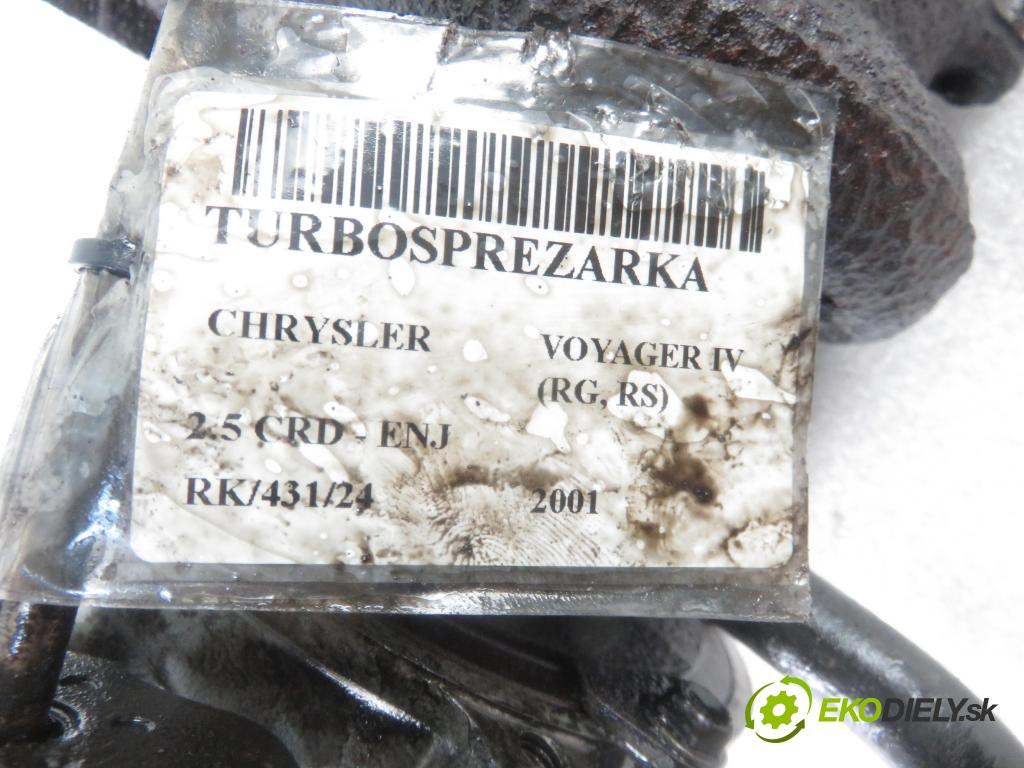 CHRYSLER VOYAGER IV (RG, RS) MINIVAN 2001 105,00 2.5 CRD 143 - ENJ 2499,00 RYCHLONABÍJEČKA: 35242095F (Turbodúchadla (kompletní))