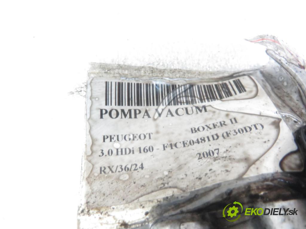 PEUGEOT BOXER Skrzynia FURGON 2007 116,00 3.0 HDi 160 - F1CE0481D (F30DT) 2999,00 Pumpa vákuová F009D00886