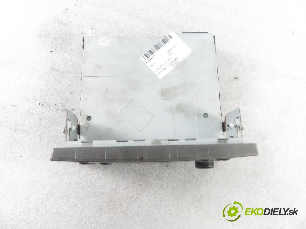 OPEL MERIVA A nadwozie wielkoprzestrzenne (MPV) (X03) MINIVAN 2004 74,00 1.7 CDTI 100 - Z 17 DTH 1686,00 RADIO CD 330886636 ; 13138245