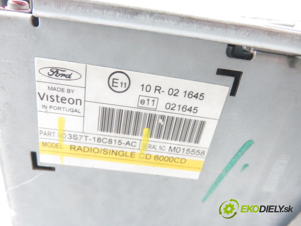 FORD MONDEO III (B5Y) LIFTBACK 2003 107,00 2.0 16V - CJBB 1999,00 RADIO CD 3S7T18C815AC