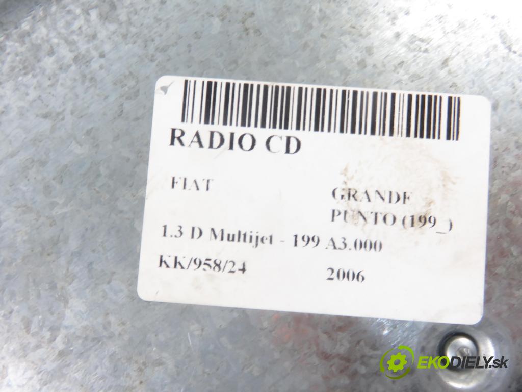 FIAT GRANDE PUNTO (199_) HB 2006 66,00 1.3 D Multijet 90 - 199 A3.000 1248,00 RADIO CD 7354162290