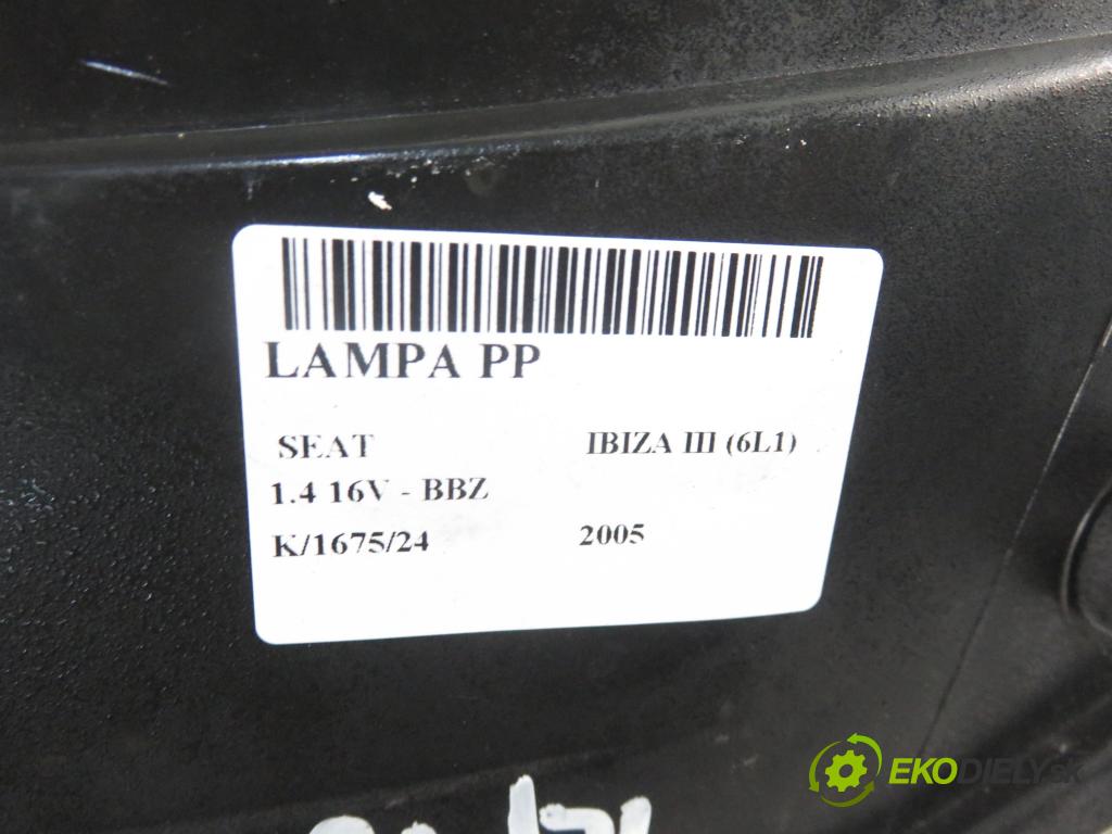 SEAT IBIZA III (6L1) HB 2005 74,00 1.4 16V - BBZ 1390,00 Svetlo PP
