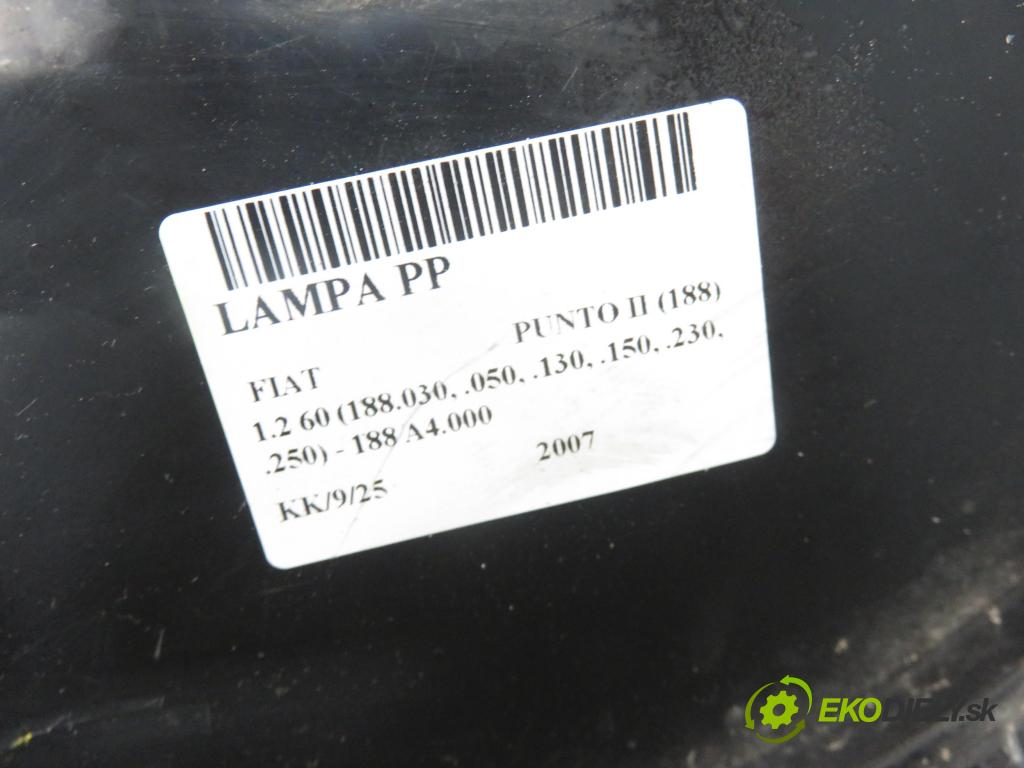 FIAT PUNTO (188_) HB 2007 44,00 1.2 60 - 188 A4.000 1242,00 Svetlo PP