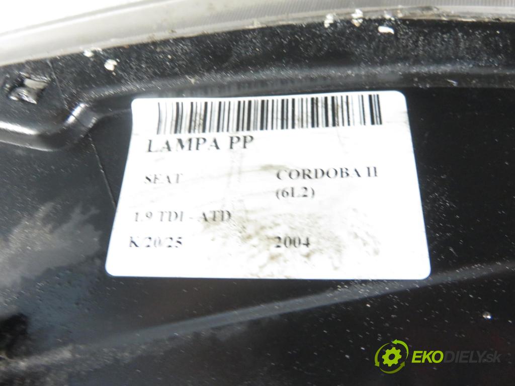 SEAT CORDOBA (6L2) SEDAN 2004 74,00 1.9 TDI - ATD 1896,00 světlo LP