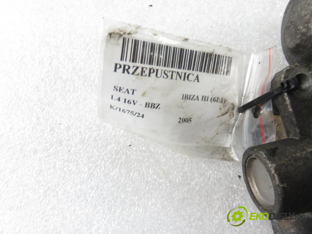 SEAT IBIZA III (6L1) HB 2005 74,00 1.4 16V - BBZ 1390,00 Škrtiaca klapka 036133062M (Škrtiace klapky)