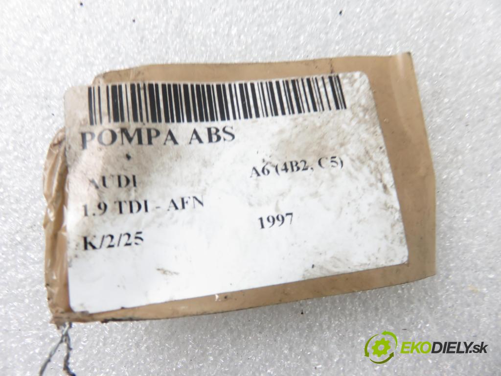 AUDI A6 (4B2, C5) SEDAN 1997 81,00 1.9 TDI - AFN 1896,00 Pumpa ABS 0273004283 ; 0265220405 (Pumpy ABS)