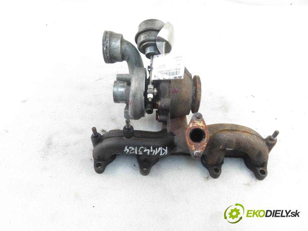 VW GOLF PLUS (5M1, 521) MINIVAN 2006 77,00 1.9 TDI PD 105 - BKC 1896,00 RYCHLONABÍJEČKA: 038253014G (Turbodúchadla (kompletní))