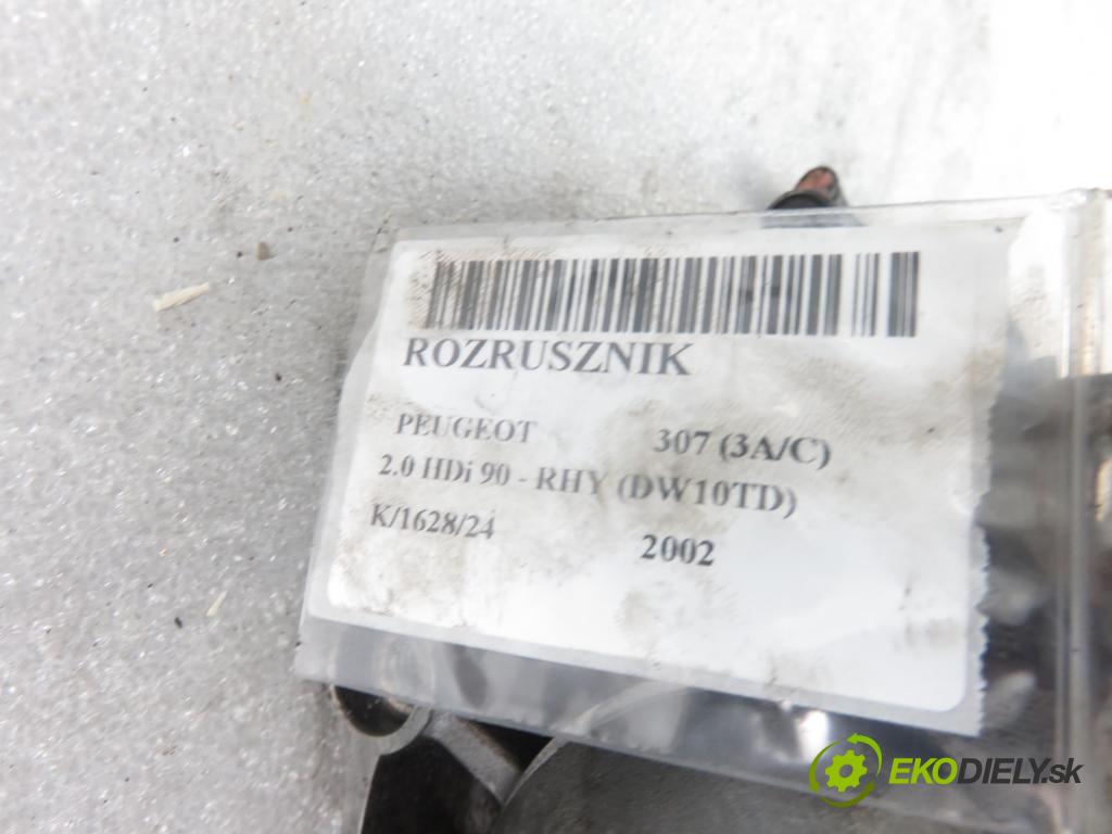 PEUGEOT 307 (3A/C) HB 2002 66,00 2.0 HDi 90 - RHY (DW10TD) 1997,00 Štartér 0001109026 (Štartéry)