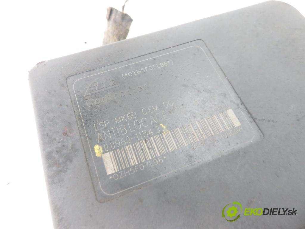 PEUGEOT 1007 (KM_) HB 2005 0,00 1.4 - KFV (TU3A) 1360,00 Pumpa ABS 9654777580 ; 10096011543 (Pumpy ABS)