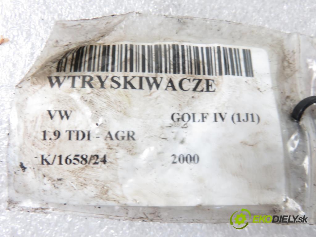 VW GOLF IV (1J1) HB 2000 66,00 1.9 TDI - AGR 1896,00 vstřikovací ventily 038130201F ; 038130201G (Vstřikovací ventily)