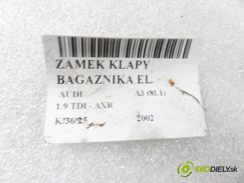 AUDI A3 (8L1) HB 2002 74,00 1.9 TDI - AXR 1896,00 zámok dveří kufr EL. 8L0827505M