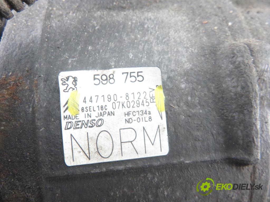 PEUGEOT 308 SW KOMBI 2008 103,00 1.6 THP 140 - 5FT (EP6DT) 1598,00 KOMPRESOR: klimatizace 4471908122 (Kompresory)