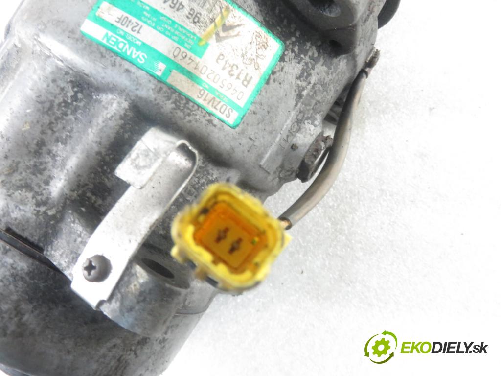 PEUGEOT 607 (9D, 9U) SEDAN 2003 98,00 2.2 HDI - 4HX (DW12TED4/FAP) 2179,00 KOMPRESOR: klimatizácie 9646416780 (Kompresory klimatizácie)