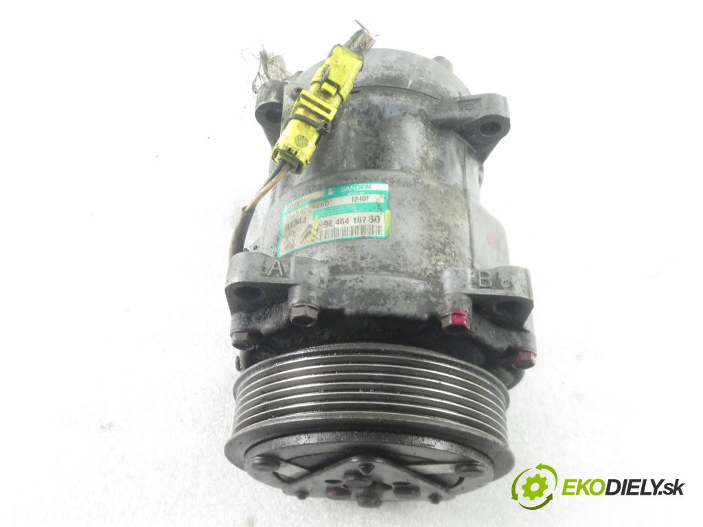 PEUGEOT 607 (9D, 9U) SEDAN 2003 98,00 2.2 HDI - 4HX (DW12TED4/FAP) 2179,00 KOMPRESOR: klimatizácie 9646416780 (Kompresory klimatizácie)