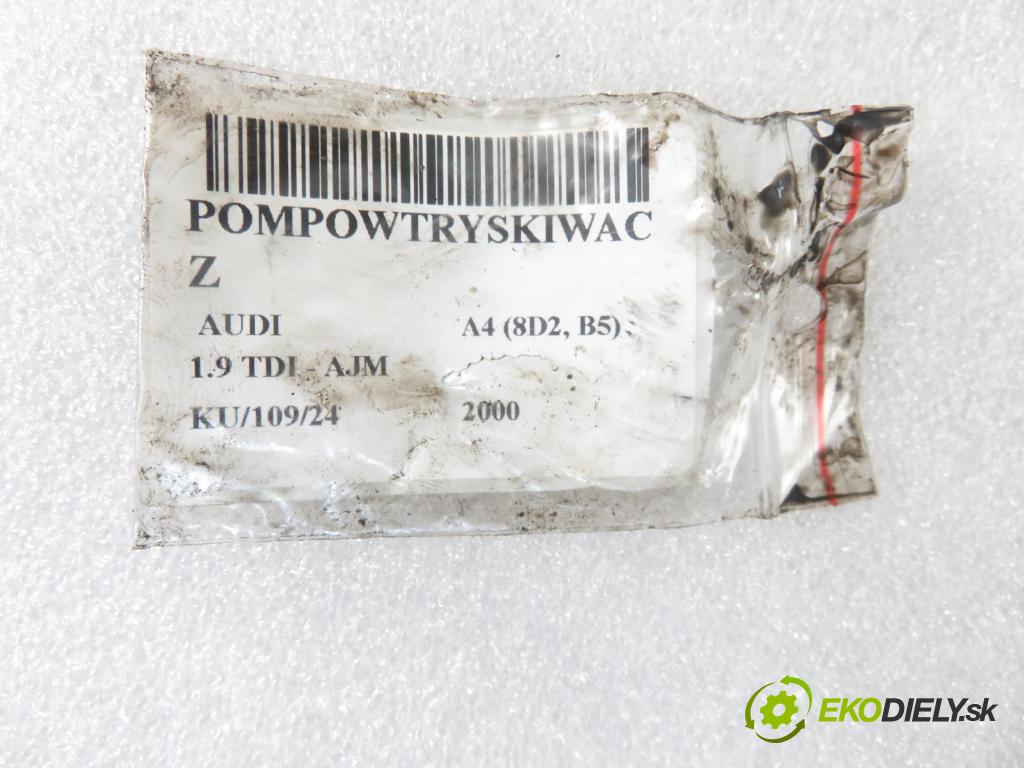 AUDI A4 (8D2, B5) SEDAN 2000 85,00 1.9 TDI - AJM 1896,00 Vstrekovač 038130073F ; 0414720007 (Vstrekovače)