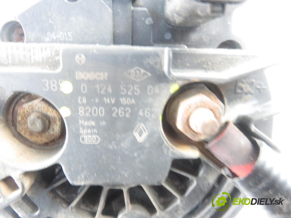 RENAULT LAGUNA II Grandtour (KG0/1_) KOMBI 2003 120,00 2.0 16V Turbo (KG0S, KG0Z, KG1L, KG1M) - F4R 764 1998,00 Alternátor 0124525049 ; 8200262462 (Alternátory)
