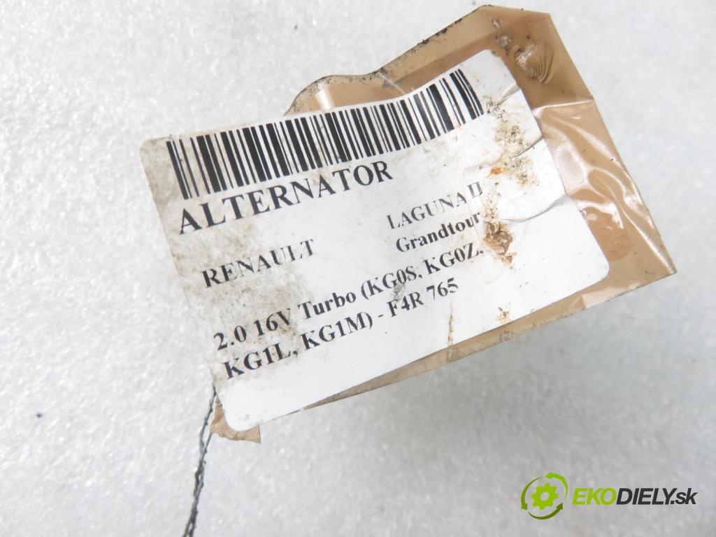 RENAULT LAGUNA II Grandtour (KG0/1_) KOMBI 2003 120,00 2.0 16V Turbo (KG0S, KG0Z, KG1L, KG1M) - F4R 764 1998,00 Alternátor 0124525049 ; 8200262462 (Alternátory)