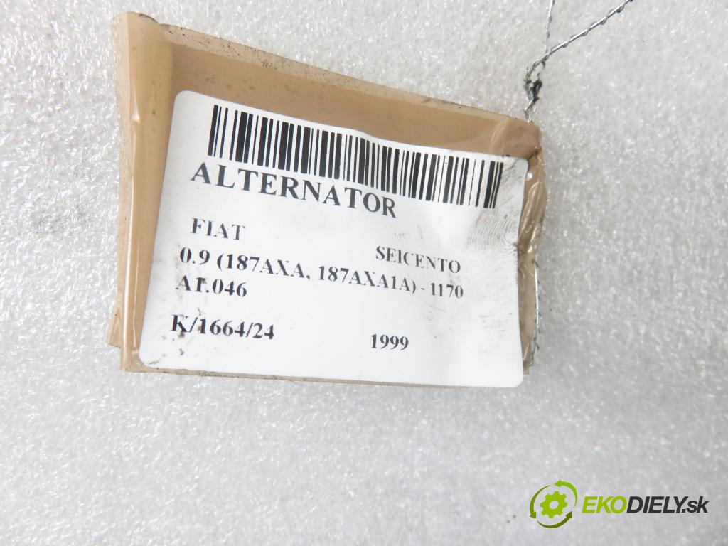 FIAT SEICENTO / 600 (187_) HB 1999 29,00 0.9 39 - 1170 A1.046 899,00 Alternátor  (Alternátory)