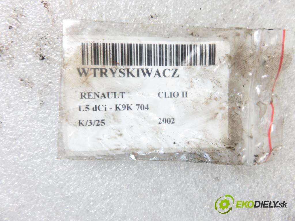 RENAULT CLIO II (BB_, CB_) HB 2002 42,00 1.5 dCi 1461,00 vstrekovač EJBR01701Z ; 8200207935 ; 8200049876 (Vstrekovače)