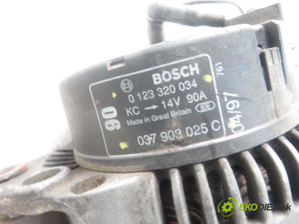 AUDI A3 (8L1) HB 1997 74,00 1.6 - AKL 1595,00 Alternátor 0123320034 ; 037903025C (Alternátory)