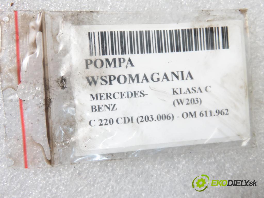 MERCEDES-BENZ KLASA C (W203) SEDAN 2000 105,00 C 220 CDI 143 - OM 611.962 2148,00 Pumpa servočerpadlo  (Servočerpadlá, pumpy riadenia)