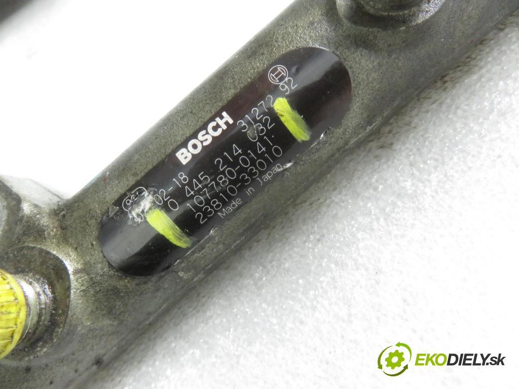 TOYOTA YARIS (_P1_) HB 2002 55,00 1.4 D-4D (NLP10_) - 1ND-TV 1364,00 Lišta vstrekovacia 0445214032 ; 0281002507 ; 028002521 (Vstrekovacie lišty)