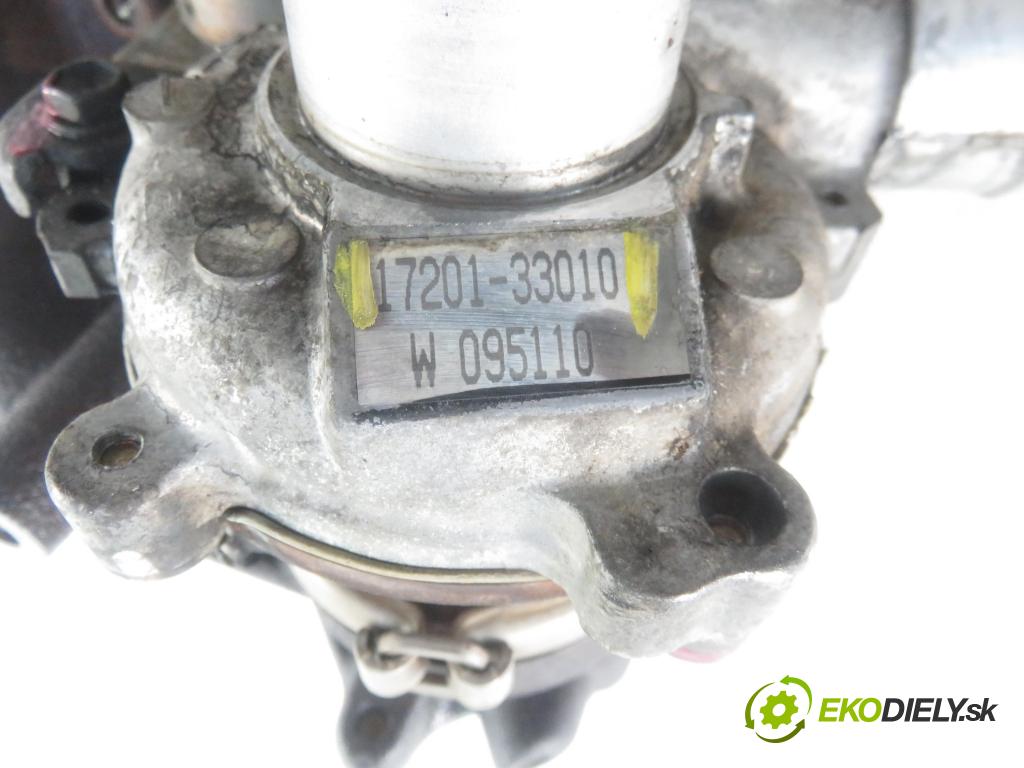 TOYOTA YARIS (_P1_) HB 2002 55,00 1.4 D-4D (NLP10_) - 1ND-TV 1364,00 RYCHLONABÍJEČKA: 1720133010 (Turbodúchadla (kompletní))