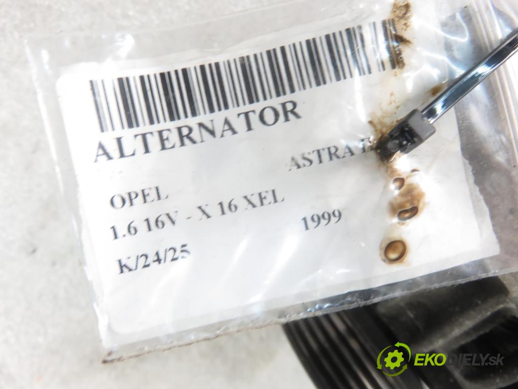 OPEL ASTRA G sedan (T98) SEDAN 1999 74,00 1.6 16V - X 16 XEL 1598,00 Alternátor 0124225024 (Alternátory)