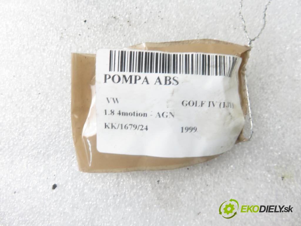 VW GOLF IV (1J1) HB 1999 92,00 1.8 4motion - AGN 1781,00 Pumpa ABS 1J0907379L ; 1J0614217D (Pumpy ABS)