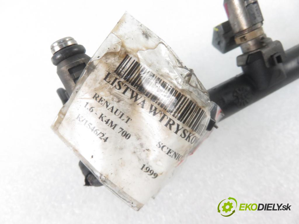 RENAULT SCENIC I (JA0/1_) MINIVAN 1999 79,00 1.6 16V 107 - K4M 700 1598,00 Lišta vstrekovacia 048H104274 ; 7700112519 ; IWP026 (Vstrekovacie lišty)