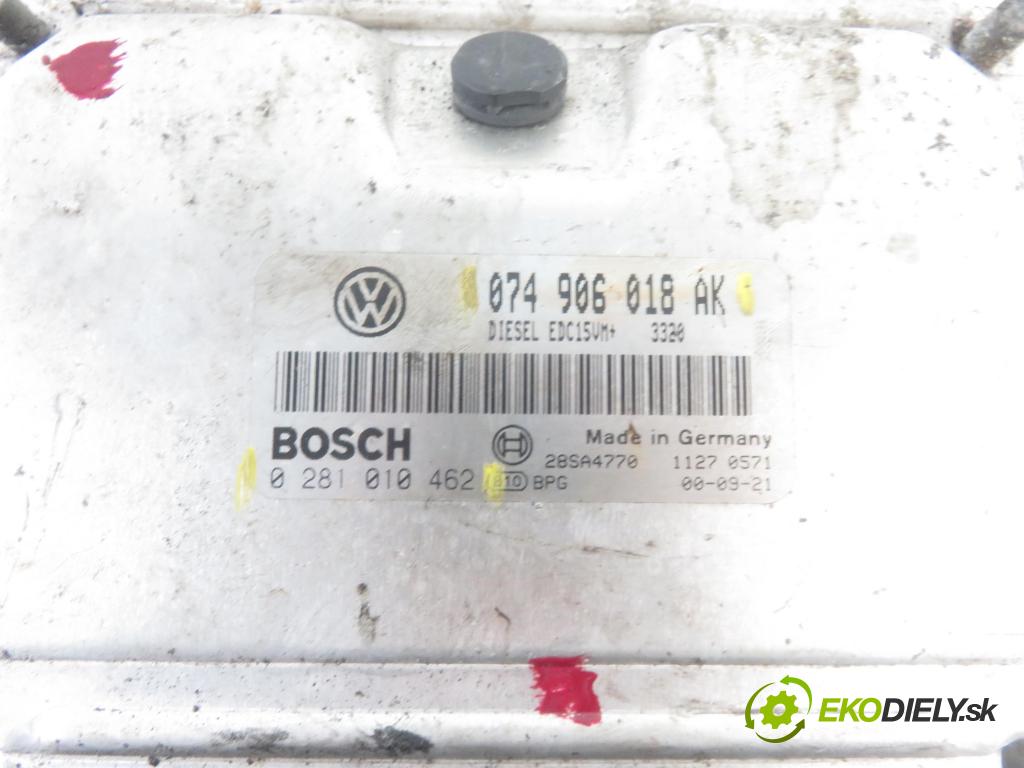 VW TRANSPORTER IV Platforma / podwozie (70E, 70L, 70M, 7DE, 7DL KABINA/PLATFORMA 2000 65,00 2.5 TDI - AJT 2461,00 Riadiaca jednotka Motor 074906018AK ; 0281010462