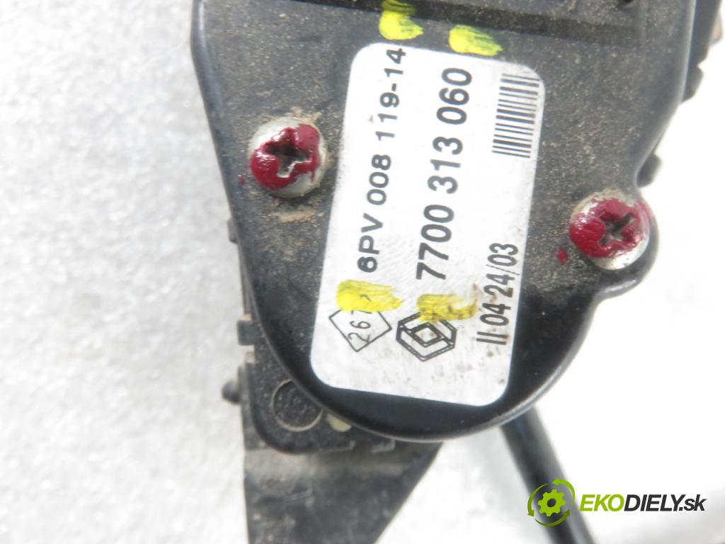 NISSAN PRIMASTAR Autobus (X83) BUS 2003 74,00 1.9 dCi 100 - F9Q 760 1870,00 Potenciometer plynu 7700313060 ; 6PV00811914 (Pedále)