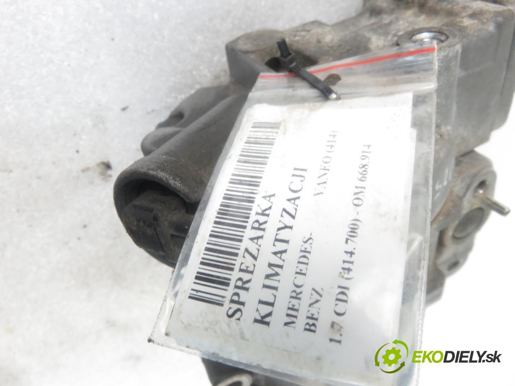 MERCEDES-BENZ VANEO (414) MINIVAN 2002 67,00 1.7 CDI (414.700) - OM 668.914 1689,00 KOMPRESOR: klimatizácie 4472208871 (Kompresory klimatizácie)