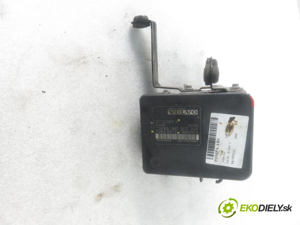 VOLVO S40 II (MS) SEDAN 2006 84,00 1.6 D2 - D 4162 T 1560,00 Pumpa ABS 30736589A ; 10096004273 ; 30736588 (Pumpy ABS)