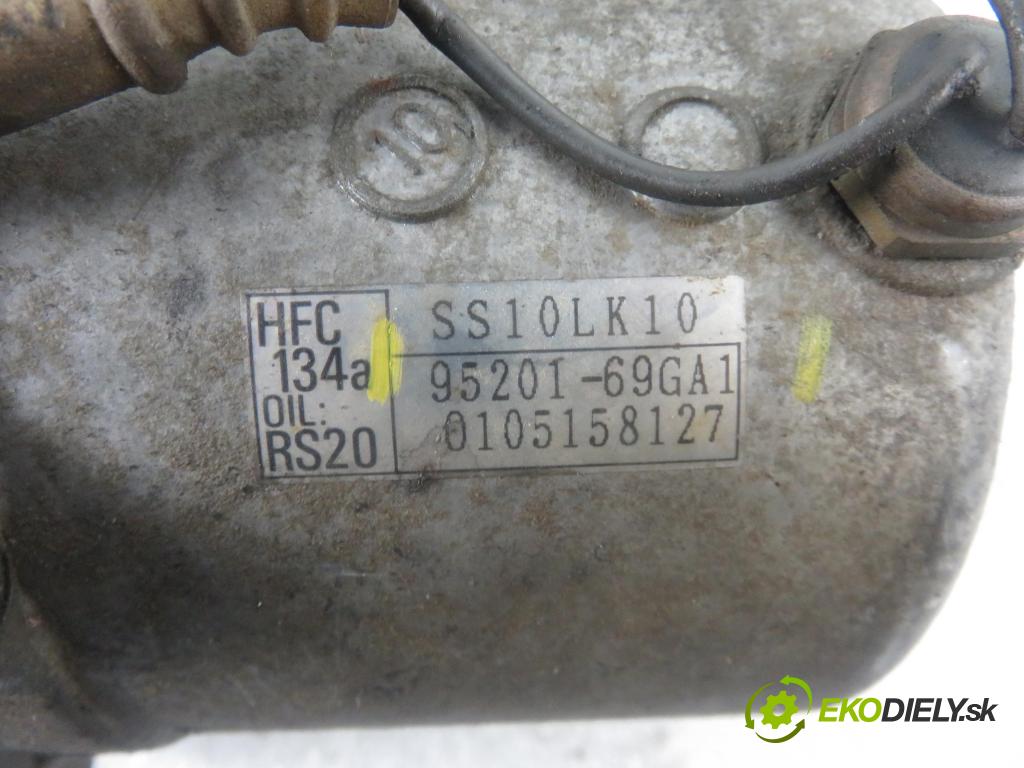 SUZUKI IGNIS (FH) HB 2001 61,00 1.3 4WD 83 (RG413) - M13A 1328,00 KOMPRESOR: klimatizácie 9520169GA1 (Kompresory klimatizácie)