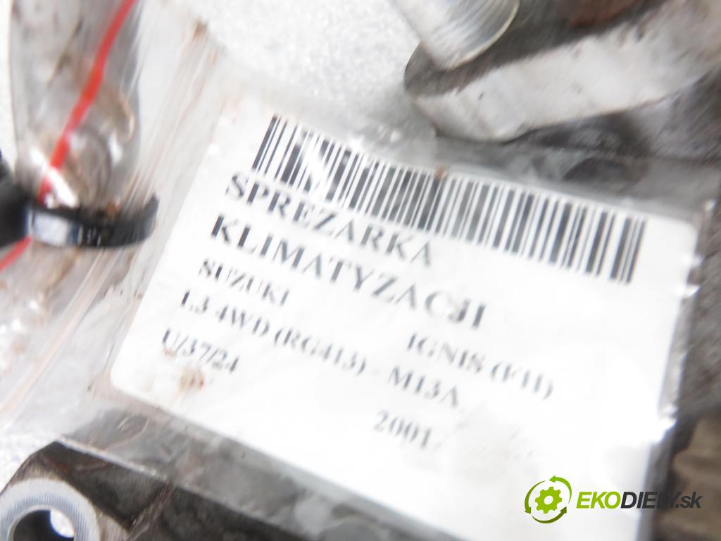 SUZUKI IGNIS (FH) HB 2001 61,00 1.3 4WD 83 (RG413) - M13A 1328,00 KOMPRESOR: klimatizácie 9520169GA1 (Kompresory klimatizácie)