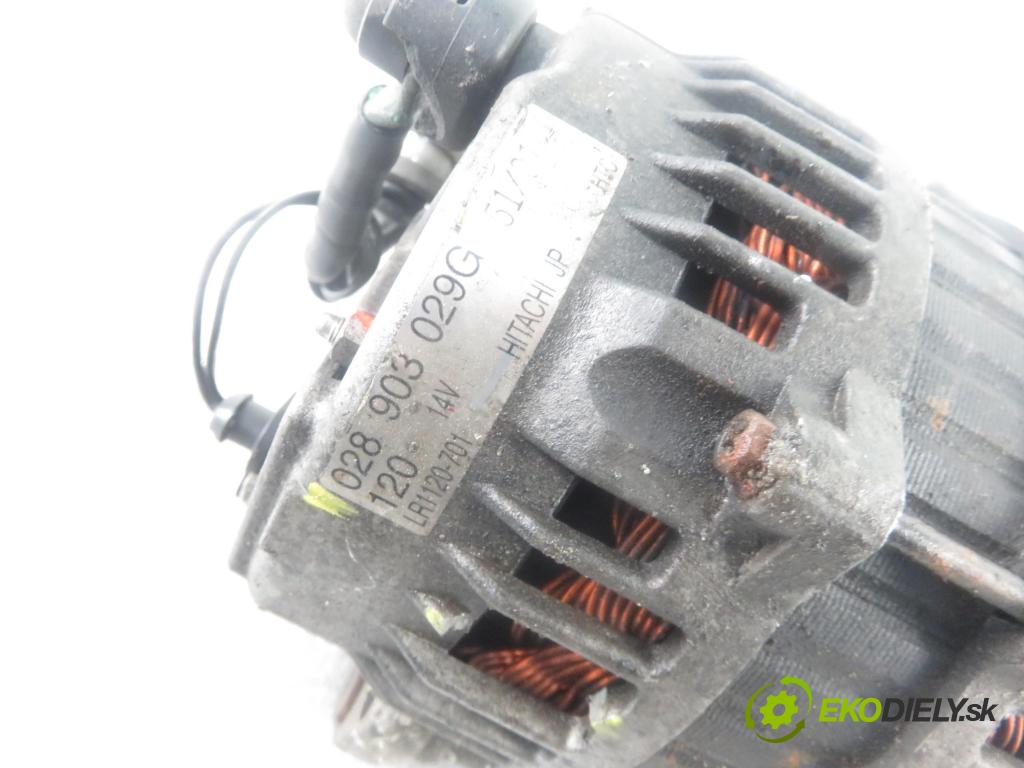 AUDI A3 (8L1) HB 2002 74,00 1.9 TDI - AXR 1896,00 Alternátor 028903029G (Alternátory)