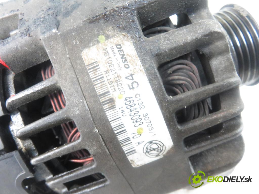 FIAT PANDA (169_) HB 2003 40,00 1.1 54 - 187 A1.000 1108,00 Alternátor 46843093 ; MS1022118220 (Alternátory)