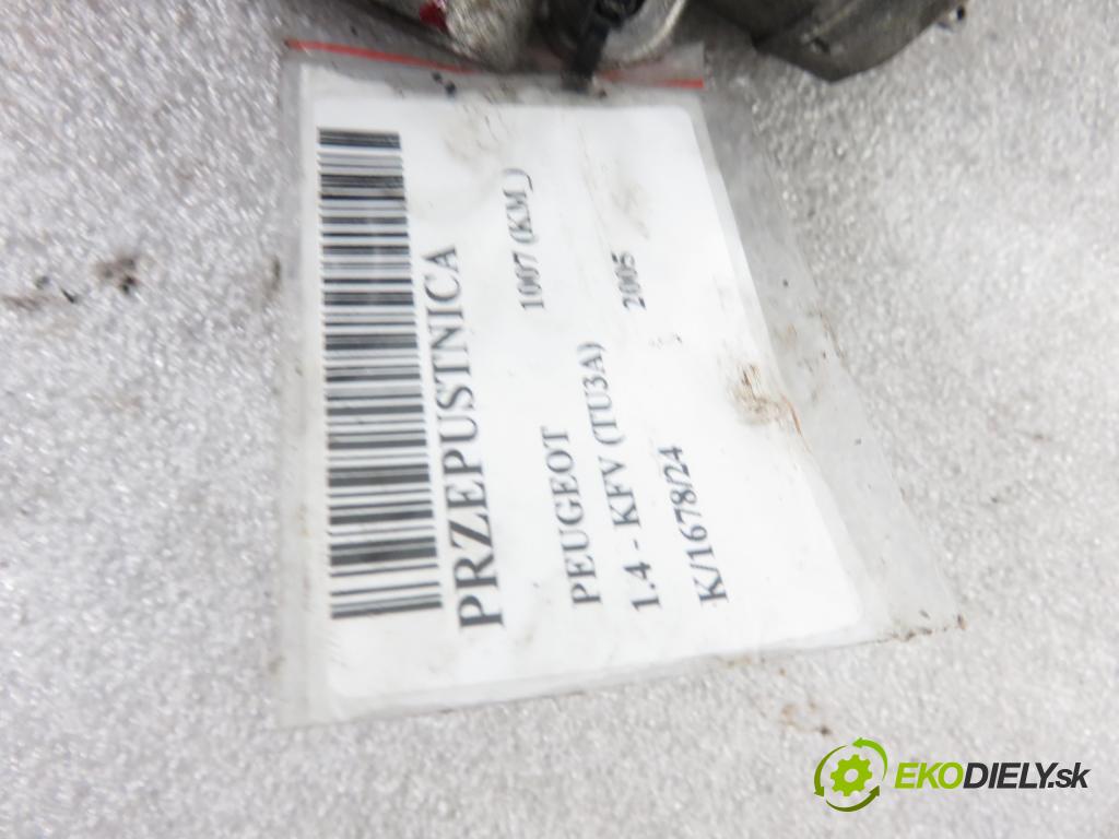 PEUGEOT 1007 (KM_) HB 2005 0,00 1.4 - KFV (TU3A) 1360,00 Škrtiaca klapka 9640796280 (Škrtiace klapky)