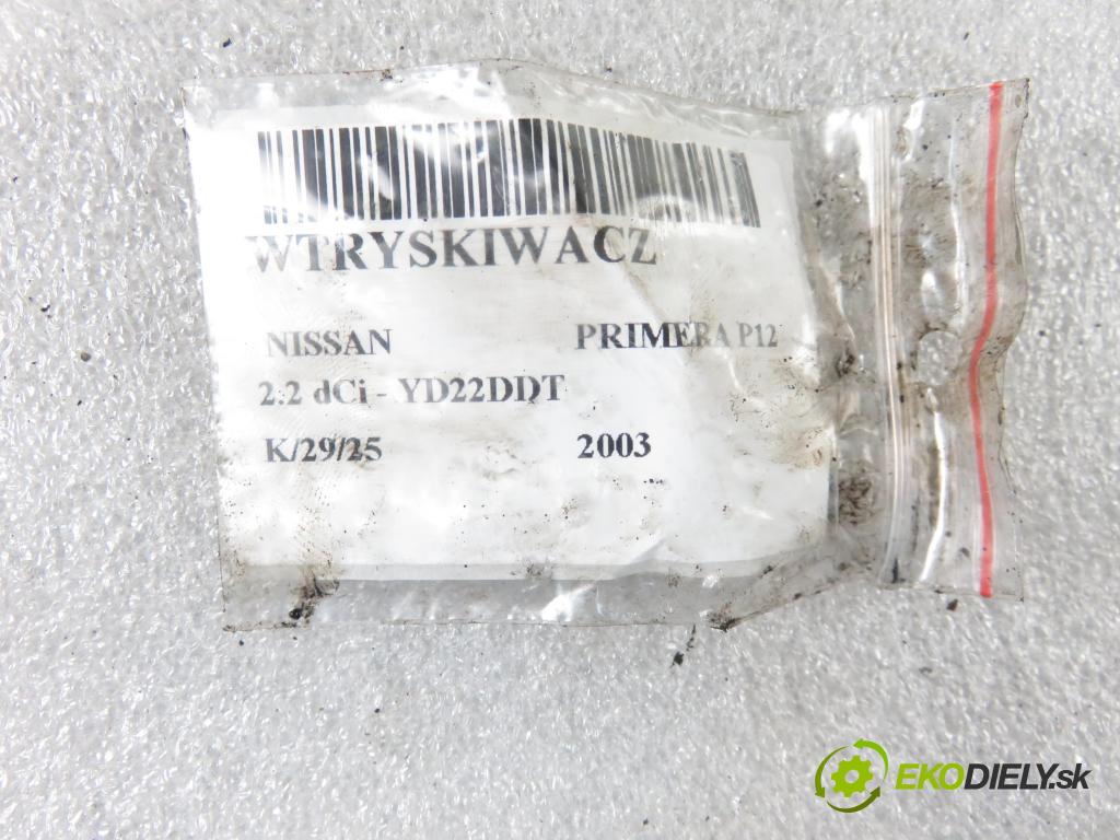 NISSAN PRIMERA (P12) KOMBI 2003 102,00 2.2 dCi 2184,00 vstrekovač AW400 ; AW4 (Vstrekovače)