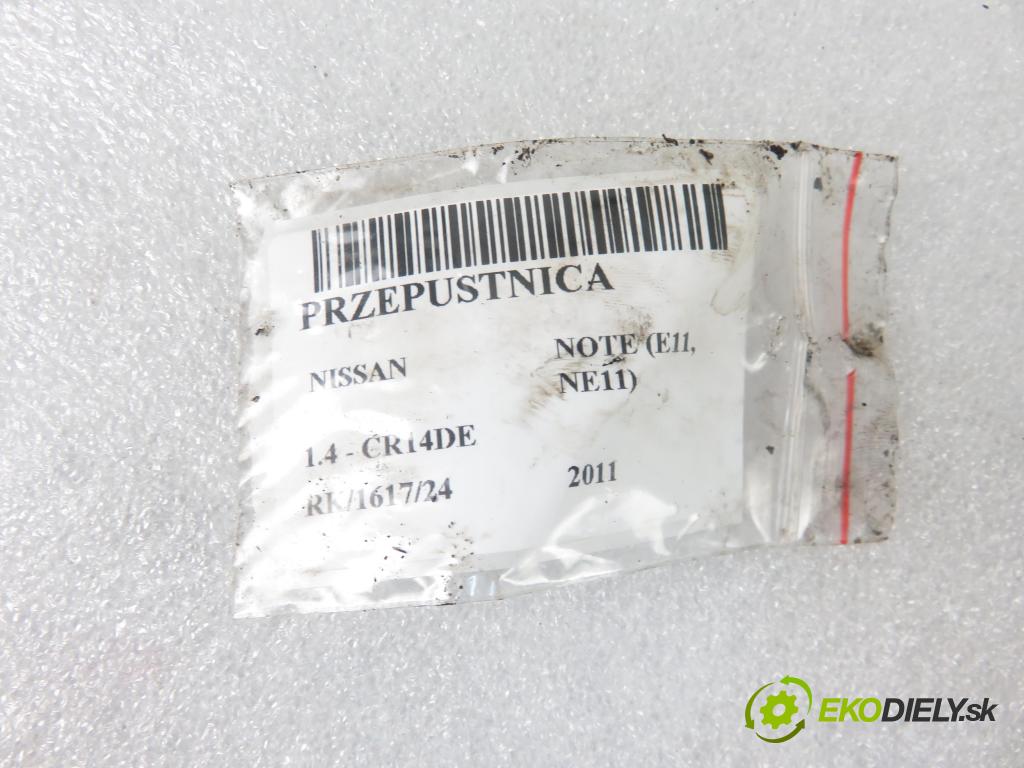 NISSAN NOTE (E11, NE11) MINIVAN 2011 65,00 1.4 - CR14DE 1386,00 Škrtiaca klapka 57602 (Škrtiace klapky)
