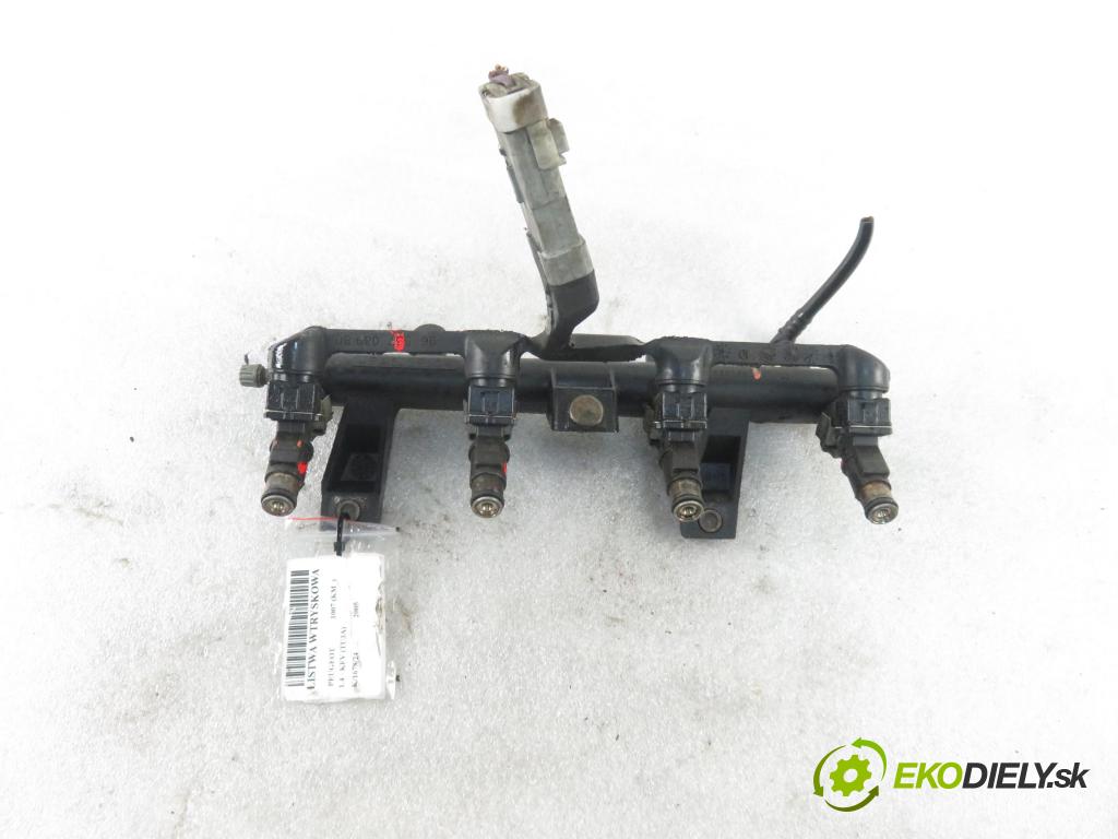 PEUGEOT 1007 (KM_) HB 2005 0,00 1.4 - KFV (TU3A) 1360,00 Lišta vstrekovacia 01F002A ; 9655833580 (Vstrekovacie lišty)