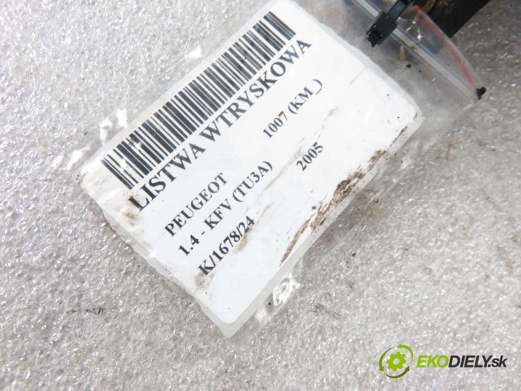 PEUGEOT 1007 (KM_) HB 2005 0,00 1.4 - KFV (TU3A) 1360,00 Lišta vstrekovacia 01F002A ; 9655833580 (Vstrekovacie lišty)