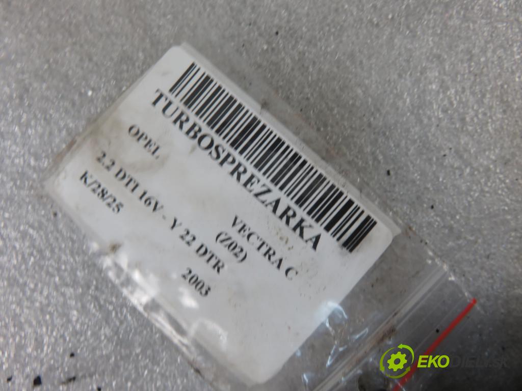 OPEL VECTRA C (Z02) SEDAN 2003 92,00 2.2 DTI 16V 125 - Y 22 DTR 2172,00 Turbodúchadlo 24445062 (Turbodúchadlá (kompletné))