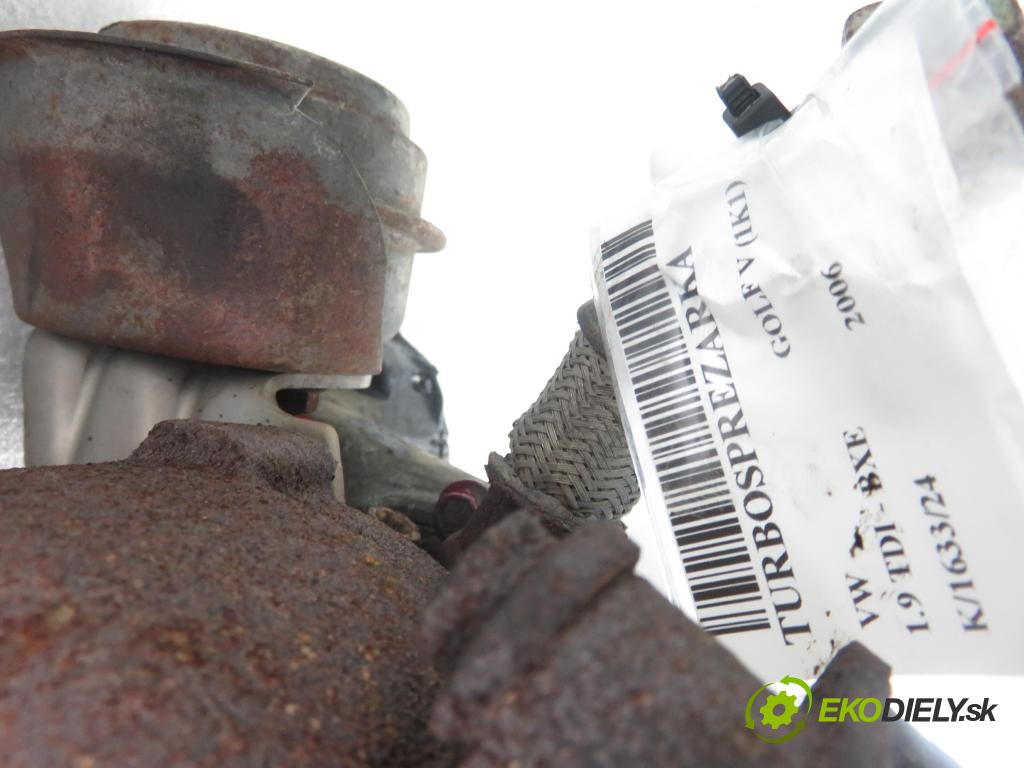 VW GOLF V (1K1) HB 2006 77,00 1.9 TDI - BXE 1896,00 RYCHLONABÍJEČKA: 038253016K (Turbodúchadla (kompletní))