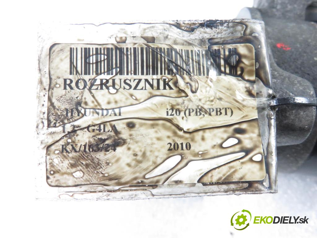 HYUNDAI i20 (PB, PBT) HB 2010 57,00 1.2 - G4LA 1248,00 startér 1250903 (Startér)