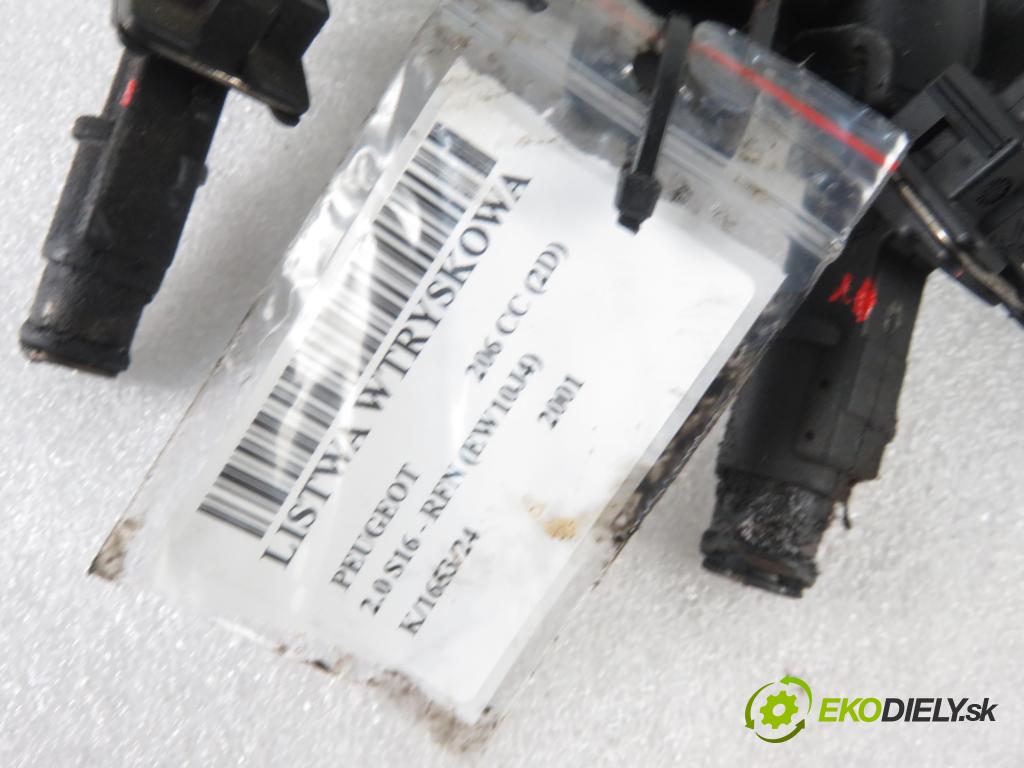 PEUGEOT 206 CC (2D) C/C 2001 100,00 2.0 S16 - RFN (EW10J4) 1997,00 Lišta vstrekovacia 9628084680 ; 01F003A (Vstrekovacie lišty)