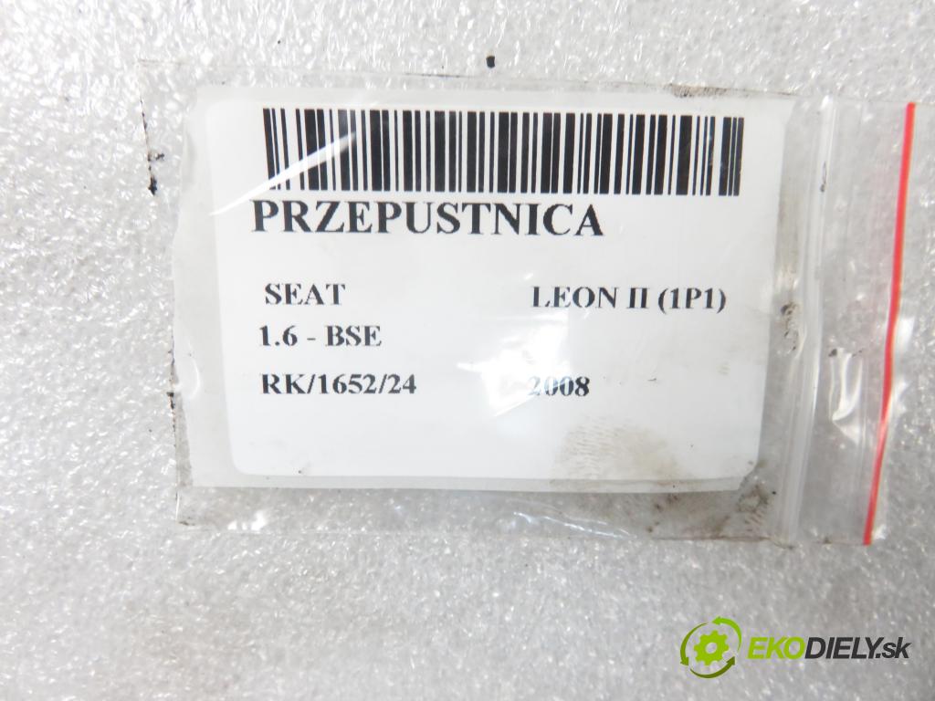 SEAT LEON (1P1) HB 2008 75,00 1.6 - BSE 1595,00 Škrtiaca klapka 06A133062AT ; A2C53093430 (Škrtiace klapky)