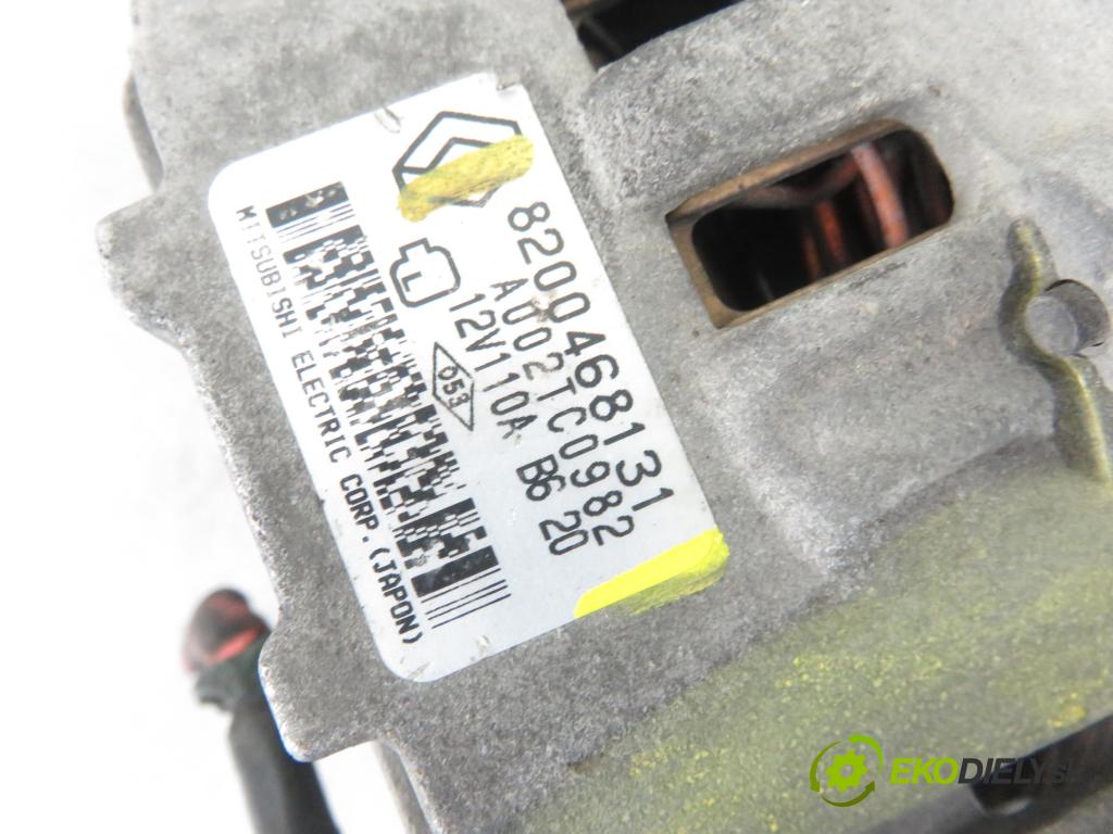 RENAULT CLIO II (BB_, CB_) HB 2002 42,00 1.5 dCi 1461,00 Alternátor 8200468131 ; AU02TC0982 (Alternátory)